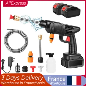 200W Electric High Pressure Washer Rechargeable Car Wash Gun Cordless Electric Water Gun Foam Machine for Makita 21V Battery