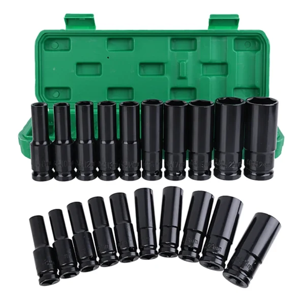 Electric Wrench Socket 1/2 Hex Wrench Socket Set for Electric Impact Wrench Drill Ratchet Spanner Sleeve Repair Tool Kit Spanner