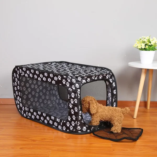 Portable Folding Rectangular Pet Tent Dog Cage Playpen Fence Puppy Kennel Cat Pet Play Tents Tunnel Breathable Dog House