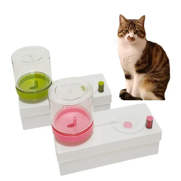 New Drinker With for Cat Dog Feeding Watering Pet Automatic Change Water Drinker Water Bowl for Cat Small Pet Drinker Storage