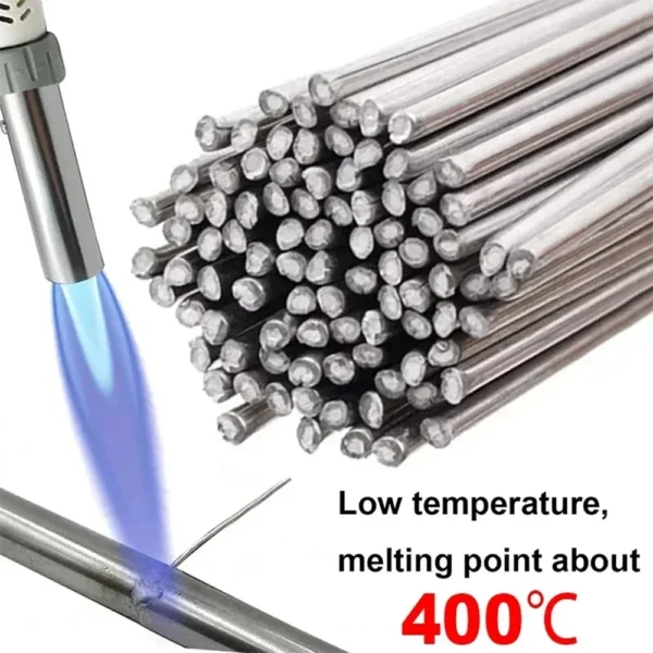 Low Temperature Easy Melt Aluminum Universal Welding Rod Cored Wire Rod Solder No Need Solder Powder Weld Bar for Propane Torch