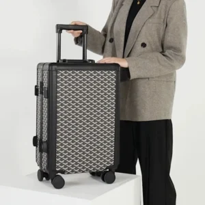 Hot!New Women High quality Rolling Luggage Aluminum frame Password Suitcase Men 20 24 inch large capacity Travel Trolley box
