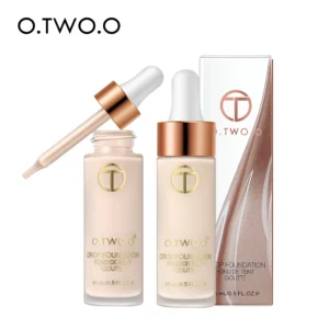 O.TWO.O Liquid Foundation Oil Free Makeup Base Waterproof Full Coverage Concealer Lasting Liquid Face BB Cream Cosmetic