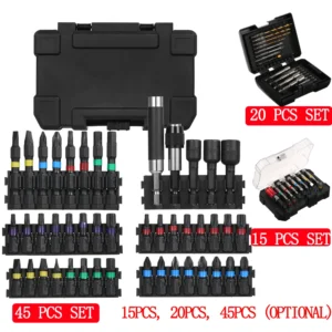 3 Type Drill Bit Set Screwdriver Bit Set Box Impact Driver Bit Set for Wood Metal Steel Security Screwdriver Bits for Power Tool