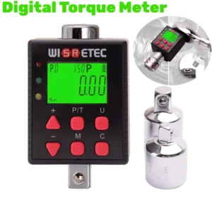 Digital Torque Meter 2-200/3.4-340 N.m Adjustable Torque Meter Adapter Professional Electronic Torque Wrench Car Repair Tools