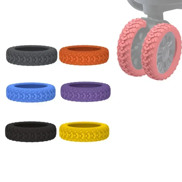 4/8 Pack Silicone Wheel Protector for Luggage Noise Reduction Travel Luggage Wheel Cover Thickened Luggage Accessories