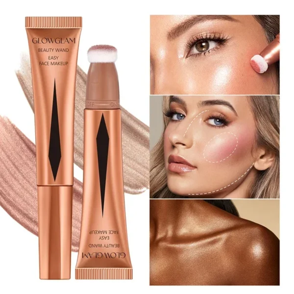 Bronzer Blush Cream Contour Blusher Beauty Wand Easy Face Highlighter Makeup Blush Girls Natural Cushion Liquid Glowglam Blush