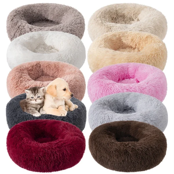 Dog Bed Super Soft Washable Long Plush Pet Kennel Deep Sleep Dog House Velvet Mats Sofa For Dog Basket Pet Cat Bed Drop shipping