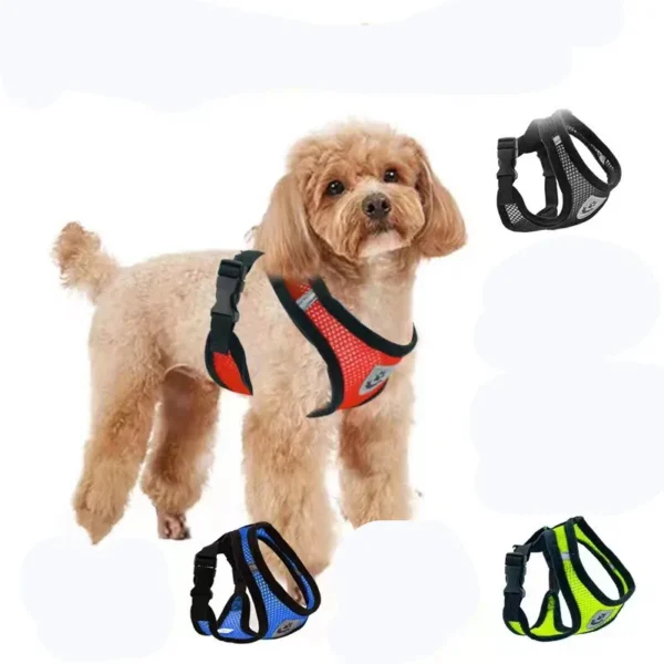 New Pet Dog And Cat Outdoor Walking Leash Harness Traction Rope Collar Clothing Explosion-proof Flushing Product