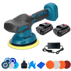 Cordless Car Polisher 6 Gears Electric Auto Polishing Cleaning Metal Waxing Wood Sanding Rust Removal Tool For Makita Battery