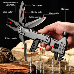 Universal Folding Pliers Hammer Multifunctional Hammer Wrench Hammer Tool Wrench Outdoor Survival Knife Pliers Hand Tools