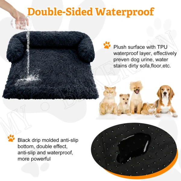 S-XXL Pet Dog Bed Sofa For Dog Pet Calming Bed Warm Nest Washable Soft Furniture Protector Mat Cat Blanket Large Dogs Sofa Bed - Image 5