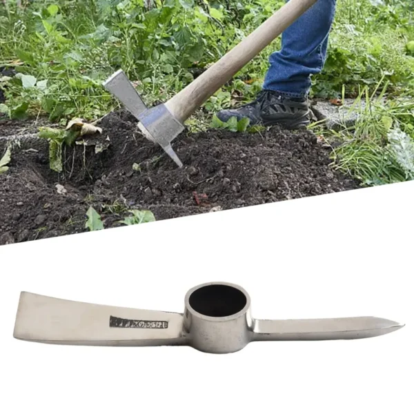 0.5lb/0.8lb/1.5lb Mini Pick Axe Stainless Steel Head Gardening Multifunctional Dual Purpose Axe Outing Hiking Tool