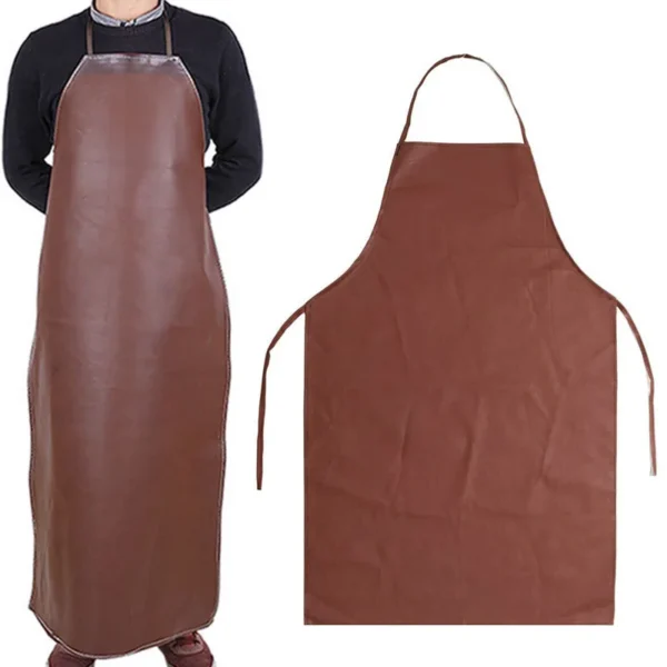 Leather Welding Apron Polyurethane Heat Flame-Resistant Welding Anti Scalding Aprons Thermal Insulation Protection Tools