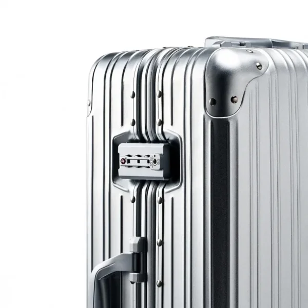 Suitcase 100% All Aluminum magnesium Suitcases 20" 26" 30" inch Metal Password Trolley Carry on Travel Bag Rolling Luggage Bag