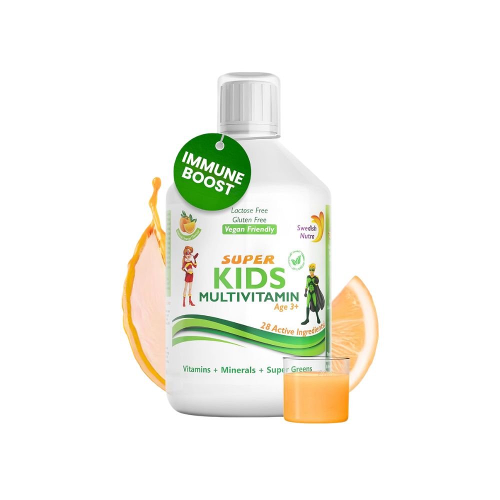 swedish nutra super kids liquid multivitamin 500 ml kids multivitamin