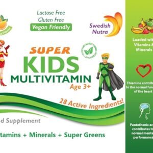 Swedish Nutra Super Kids Liquid Multivitamin 500 ml