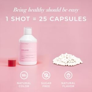 Swedish Collagen Deluxe 12,500 mg Hydrolysed Marine Collagen Liquid Supplement