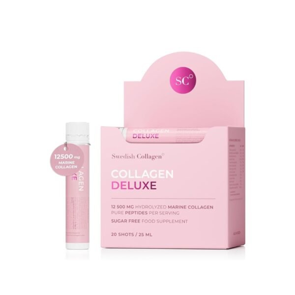 Swedish Collagen Deluxe 12,500mg Hydrolysed Marine Collagen Liquid Supplement