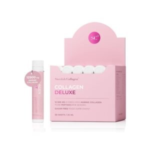 swedish collagen deluxe | 12,500 mg hydrolysed marine collagen liquid supplement 30 x 25 ml daily shots