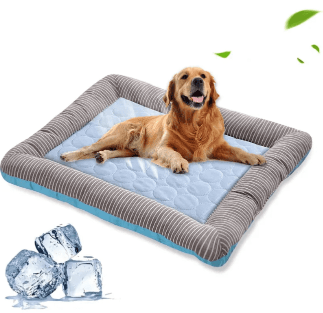 Keep Your Pets Comfortable with Our Cooling Pad: A Refreshing Haven for Dogs, Cats, Puppies, and Kittens—Ice Silk Material in Soothing Blue for Summer Slumber